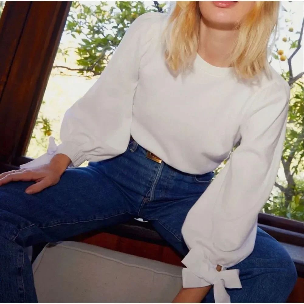 Nation LTD Isabella Sweatshirt with Poplin L